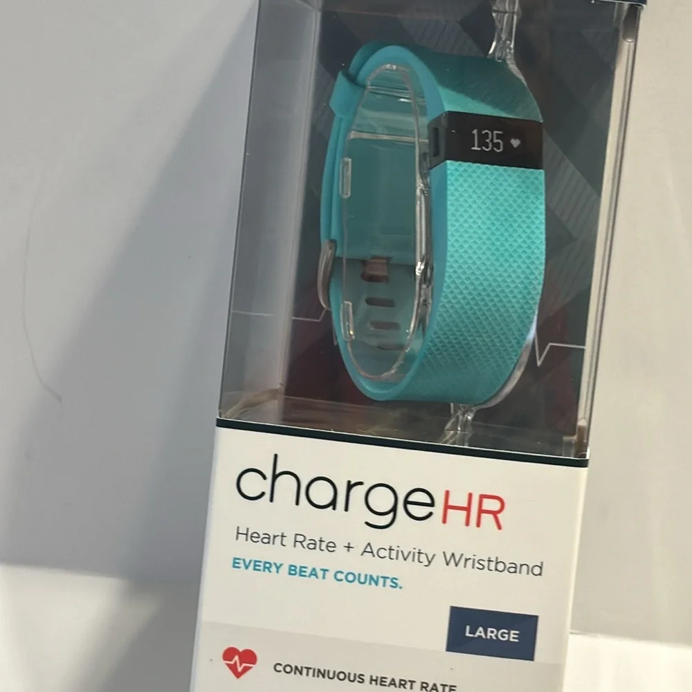 Fitbit Charge HR Wireless Activity Wristband Teal Large